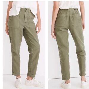Madewell Griff Tapered Fatigue Cargo Pants Dried Clover Green size 25